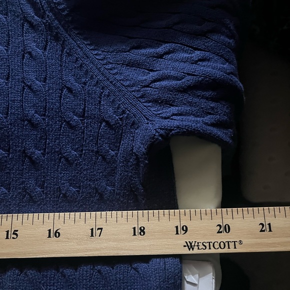 POLO JEANS COMPANY / RALPH LAUREN MFG / NAVY Half zip-up PULL OVER / Men’s - Picture 12 of 12